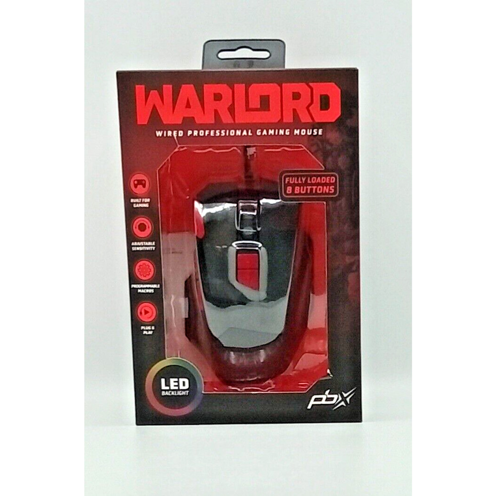 Warlord Wired Professional Gaming Mouse by PBX